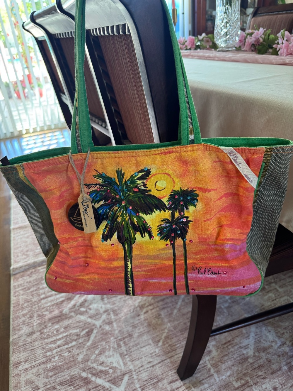 Paul Brent seaside collection canvas tote